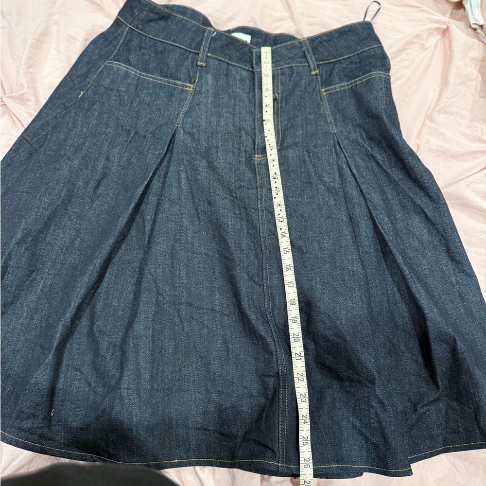 Zara Indigo Denim Midi Skirt - Picture 5 of 8
